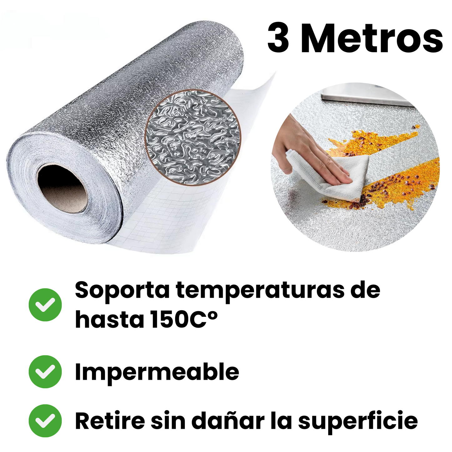 Adhesivo Impermeable 3 Metros x 40 cm - Cuppingo™